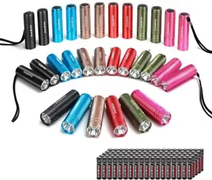 EverBrite 30 Pack Mini Flashlight Set LED Handheld Torches with 90 Batteries - Picture 1 of 7