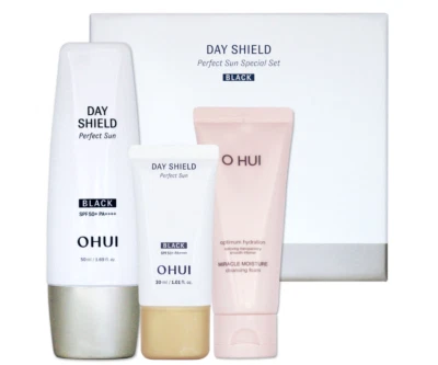 OHUI Day Shield Perfect Sun Set Especial Negro Antienvejecimiento Blanqueamiento SPF50 PA++++ Foto 1 de 4