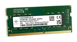 GENUINE NANYA HP Memory 8GB PC4-3200AA-SA2-11 (CA65) NT8GA64D88CX3S-JR - Picture 1 of 2