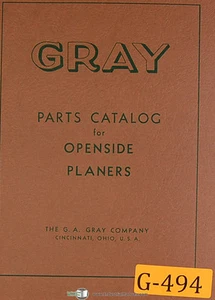 Gray Openside Planers, Parts Lists Manual - Picture 1 of 3