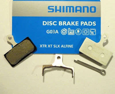XTR - Coppia pastiglie ORIGINALI Shimano G03A Resina/Resin AL Nuova mescola-NEW - Image 1 of 2