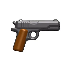 M1911 v2 Pistol For LEGO Minifigures 1pc Accessories Compatible Painted Brown - Picture 1 of 4