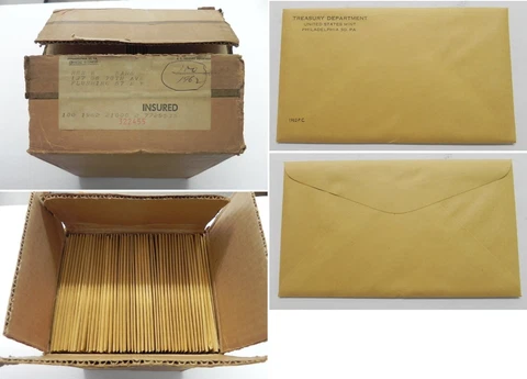 1962 SEALED UNOPENED Silver Proof Set from US Mint Original Shipping Box Cover