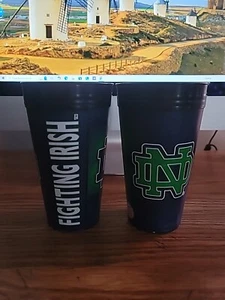Notre Dame ,Set Of Two, Plastic Souvenir Cup's - Picture 1 of 11