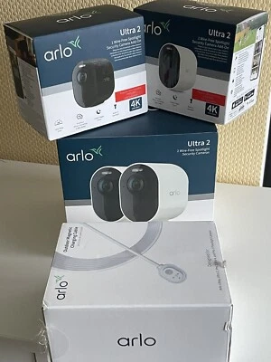 Kabellose Netgear Arlo Ultra 2 Kameras, Smarthub, Zubehör - Bild 1 von 4