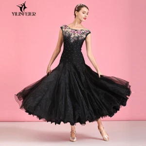 2023 NEW Latin Ballroom Dance Dress Salsa Modern Waltz Tango Dress #S7043 - Picture 1 of 6