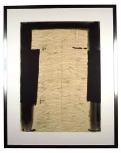 Antoni Tapies Litograph Art Print ED 150 Signed and Framed Vintage - Picture 1 of 4