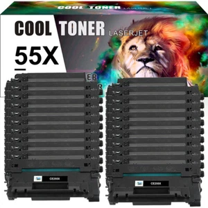 20PK Toner Compatible With HP CE255X 55X LaserJet P3015 P3015d P3015n P3015dn - Picture 1 of 12