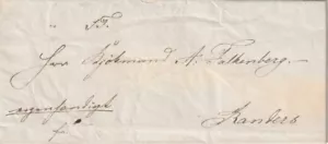 DINAMARCA: Cubierta Århus a Randers 1843, contenido. - Imagen 1 de 2