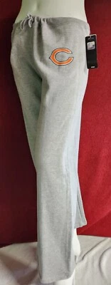 NFL Chicago Bears Football Sweatpants Womens Sizes Nwt Majestic Gray Logo - Image 1 of 4