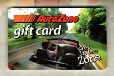 AUTOZONE Get in the Zone, Driving a Convertible ( 2005 ) Gift Card ( $0 ) - Image 1 of 2