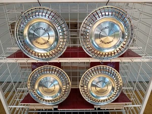 1975-1980 Pontiac Sunbird Astre 13" Hubcaps Set of (4) Wheel Covers OEM Vintage - Picture 1 of 24