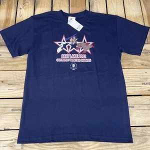 Vintage 2002 Winter Olympics Official T-Shirt Kids XL Salt Lake Made in USA NWT - Imagen 1 de 7
