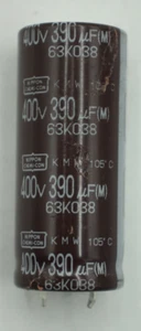 Condensador NIPPON CHEMI-CON 390μF 400V 63K038 - Nuevo - Imagen 1 de 4