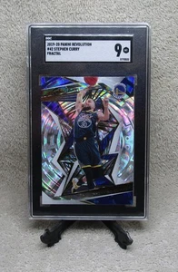 Graded SGC 9 MINT 2019 Panini Revolution STEPHEN CURRY FRACTAL Parallel Card #42 - Picture 1 of 6