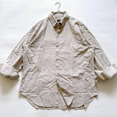 Camisa GIORGIO ARMANI Botón a Presión Beige Talla 44 De Colección Rara Para Hombre De Japón Foto 1 de 4