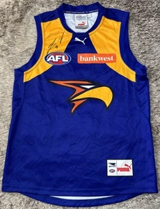 S189 West Coast Eagles 2012 Puma Guernsey Signed By Nic Naitanui AFL Mens S VGC - Picture 1 of 12