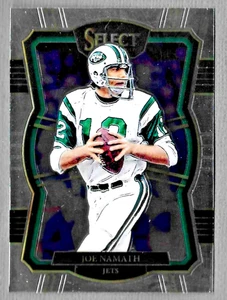 JOE NAMATH 2017 SELECT FOOTBALL PREMIER LEVEL PRIZM INSERT CARD #199 JETS HOF - Picture 1 of 2