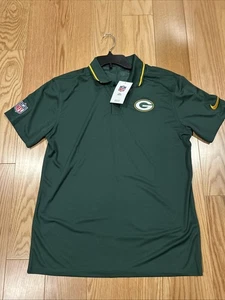 Nike NFL Green Bay Packers Victory Performance Polo Green Coaches M DZ5883 Men - Picture 1 of 8