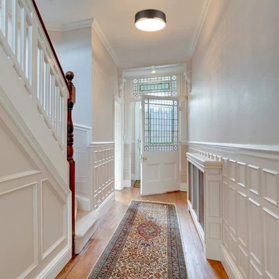 Lámpara de techo de montaje empotrado negro mate de 2 luces, vidrio esmerilado negro 14 Foto 1 de 4