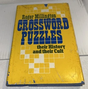 ROGER MILLINGTON CROSSWORD PUZZLES THEIR HISTORY AND THEIR CULT 1974 HCDJ 1ST ED - Picture 1 of 23