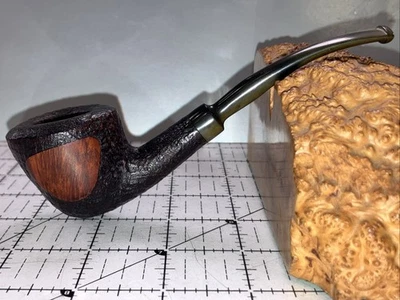 Very Good Dual Finish 1/4 Bent Estate Pipe Made In Denmark No Reserve - Image 1 of 4