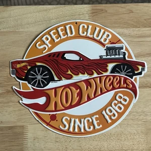 Hot Wheels Embossed Metal Sign Speed Club Since 1968 Rodger Dodger 12x10 in. - Picture 1 of 1
