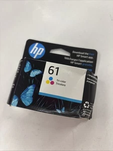 Genuine HP 61 Tri-color Ink Cartridge HP DeskJet HP Envy BAD BOX EXP 4/26 - Picture 1 of 4