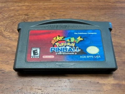 Pokemon Pinball Ruby & Sapphire (Game Boy Advance 2003)  GBA Tested! - Image 1 of 3
