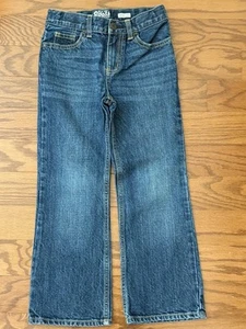 Little Girls Size 7 B'GOSH EST 1895 Bootcut 5-Pocket Adjustable-Waist Blue Jeans - Picture 1 of 9