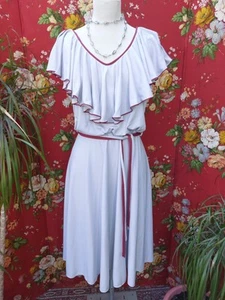 Vintage 1970's Grey Dress Size 6 - 8 - Picture 1 of 5