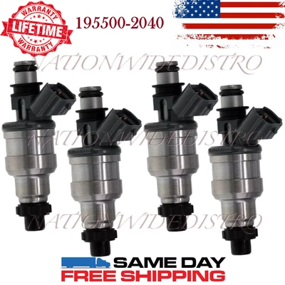 4xInyectores de combustible Denso OEM para 90-95 Daihatsu Rocky Kia Sephia Mazda Protege 323 Foto 1 de 4