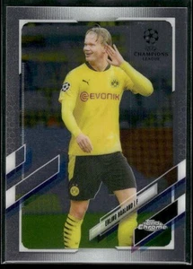 Topps 2020-21 cromado UEFA Champions League #49 Erling Haaland - Imagen 1 de 2