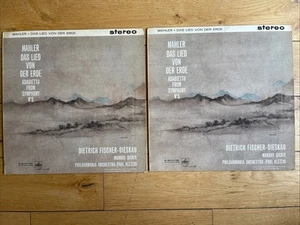 ASD 351 / 352 Set Of 2 ED1 Mahler Das Lied Von Der Erde Kletzki HMV 1st W/G - Picture 1 of 16