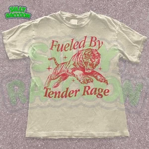 Camiseta Vintage Gráfica Tigre Hombres Mujeres, Estética Y2K, Camisa Estilo Tatuaje - Imagen 1 de 14