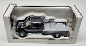 Ford F-350 Super Duty Pickup Truck With DewEze Flatbed Black By SpecCast 1/25
