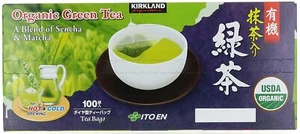 Kirkland Signature Ito En  Matcha Blend 100% Organic Japanese Green Tea 100 bags - Picture 1 of 4