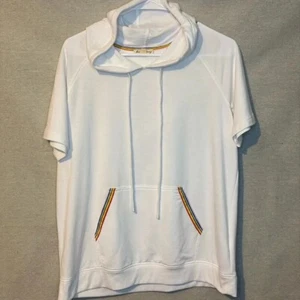 Sudadera con Capucha Jane and Delancey Arco Iris Manga Corta Blanca Talla Mediana - Imagen 1 de 8
