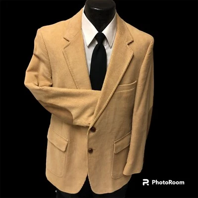 Abrigo Deportivo PARCHE EN EL CODO Chaqueta Blazer DE COLECCIÓN AÑOS 70 CARL REHMS TOSTADO PANA Foto 1 de 4