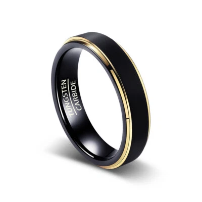 5mm Simple Fashion Ring Wedding Band for Men Women Brush Ring Comfort fit 7-11 - Image 1 of 4