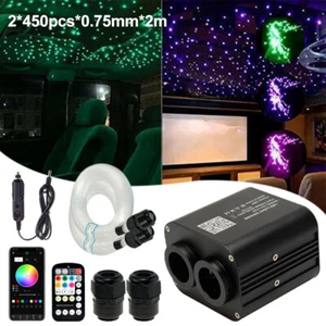 12V Auto LED Sternenhimmel Lichtfaser Glasfaser Optik Lichteffekte Fernbedienung - Bild 1 von 23