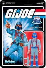 Super7 - G.I. Joe ReAction Figures Wave 1B - Cobra Trooper Y-back  Glow Patrol