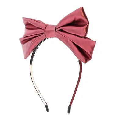 Linda diadema con lazo emergente de alambre metálico centrado para niñas Foto 1 de 3