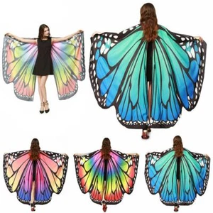 Shawl Butterfly Wings Scarf Halloween Birthday Gift Dress Adult Pretend Cosplay - Picture 1 of 4