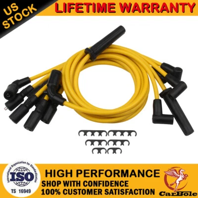 8mm Racing Ignition Spark Plug Wire Set For Oldsmobile Bravada 1996-2001 V6 4.3L - Imagem 1 de 4