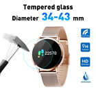 2Pcs 34-43mm Watch Screen Protector Tempered Glass Round Watch Protective Film