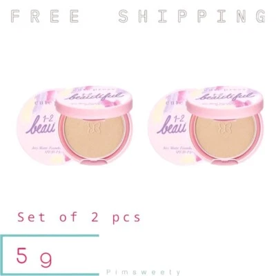 Set of 2 pcs X 5 g CUTE PRESS 1-2-BEAUTIFUL AIRY MATTE POWDER SPF 30 PA+++ FACE - Image 1 of 4
