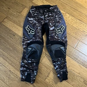 Fox Racing Kids Dirt Bike Motorcross Pants Boys/Girls Size 30 Camo - Picture 1 of 9