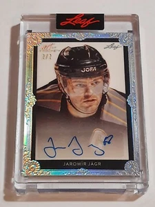 RARE #'D 2/2 2022 Leaf Art of Hockey Jaromir Jagr #PA-JJ1 Auto Autograph Card  - Bild 1 von 14