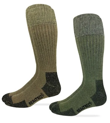 Realtree Mens Merino Blend Non Binding Comfort Top Tall Boot Socks 2 Pair Pack - Image 1 of 4
